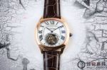 Replica Swiss Cartier Drive De Rose Gold Watch White Dial 41mm